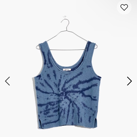 MADEWELL BLUE KNIT TOP - Picture 1 of 4